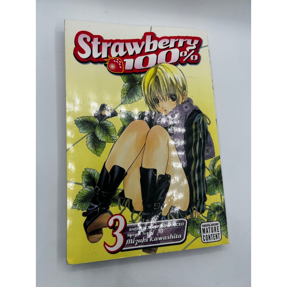 Strawberry 100% Vol 3 Manga Mizuki Kawashita Shonen Jump Advanced English VIZ